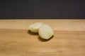 Onion cut into two parts Royalty Free Stock Photo