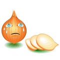 Onion face cries