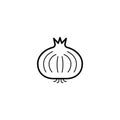 Onion, food icon vector illustration Royalty Free Stock Photo