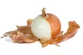 Onion Half Peeled Royalty Free Stock Photo