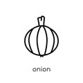 Onion icon from Fruit and vegetables collection. Royalty Free Stock Photo