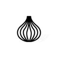 Onion line icon vector design