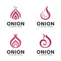 onion Logo icon illustration design Royalty Free Stock Photo