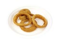 Onion Rings on Plate