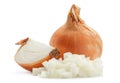 Onion slice on white Royalty Free Stock Photo