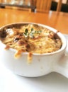 Onion Soup, Broth, Cheese, Grilled, Thyme, Bowl, Gratin, Mozzarella, Cuisine, Meal, Plate