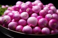 Onion Tapestry: Pattern of Many Onions on a Background - Generative AI