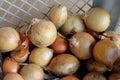 ONION VEGES ON TABLE IN DENMARK