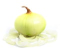 Onion vegetable cleared isolated Royalty Free Stock Photo