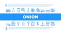 onion white red food vegetable landing header vector