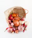 Onions, Garlic and Chilies Royalty Free Stock Photo