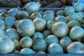 Onions for sale at a market stall Royalty Free Stock Photo