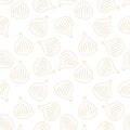 Onion vector. Onion pattern wallpaper. Onion doodle symbol. Royalty Free Stock Photo