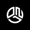 ONL letter logo design on black background. ONL creative initials letter logo concept. ONL letter design