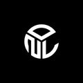 ONL letter logo design on black background. ONL creative initials letter logo concept. ONL letter design