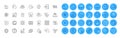 Online accounting, Wind energy and Empower line icons pack. For web app. Color icon buttons. Vector