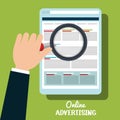 online advertising design Royalty Free Stock Photo