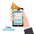 online advertising design Royalty Free Stock Photo