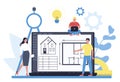 Online architecture platform on differernt device concept