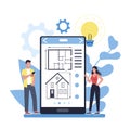 Online architecture platform on differernt device concept