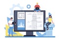 Online architecture platform on differernt device concept