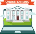 Online banking concept