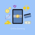 Online Banking service interface and e-commerce fi