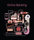 Online Banking vector illustration