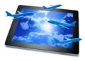 Online Booking Travel Tablet Royalty Free Stock Photo