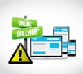 online bullying browser warning concept