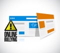 online bullying web browser warning concept Royalty Free Stock Photo
