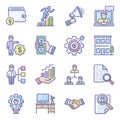 Online Business Flat Icons Pack