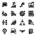 Online Business Glyph Icons Pack