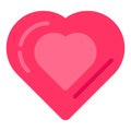 Online Business Heart Flat Icon
