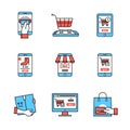 Online business. Mobile store