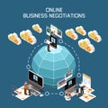 Online Business Negotiation Concept