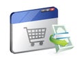 Online business shopping concept