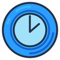 Online Business Time Outline Stroke Icon