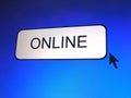Online Button Royalty Free Stock Photo