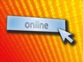 Online button Royalty Free Stock Photo