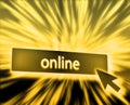 Online button Royalty Free Stock Photo