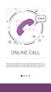 Online Call Customer Consulting Support Service Banner