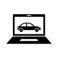 Online car Isolated Vector icon that can be easily modified or edited Royalty Free Stock Photo