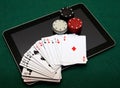 Online casino card games on tablet