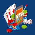 Online casino flat 3d : luck gambling phone