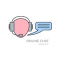Online chat icon