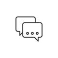 Online chatting line icon