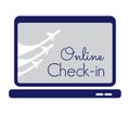 Online check-in icon