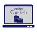 Online check-in icon