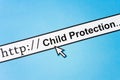 Online Child Protection Royalty Free Stock Photo